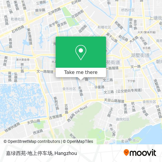 嘉绿西苑-地上停车场 map