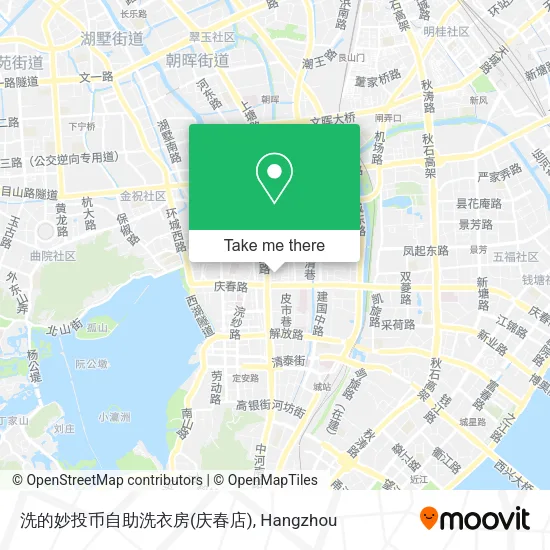 洗的妙投币自助洗衣房(庆春店) map