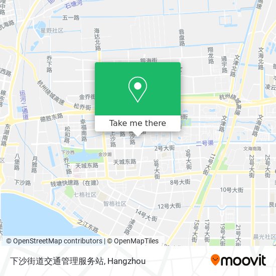 下沙街道交通管理服务站 map