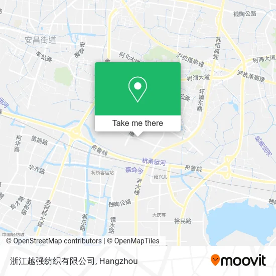 浙江越强纺织有限公司 map
