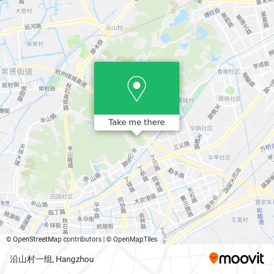 沿山村一组 map