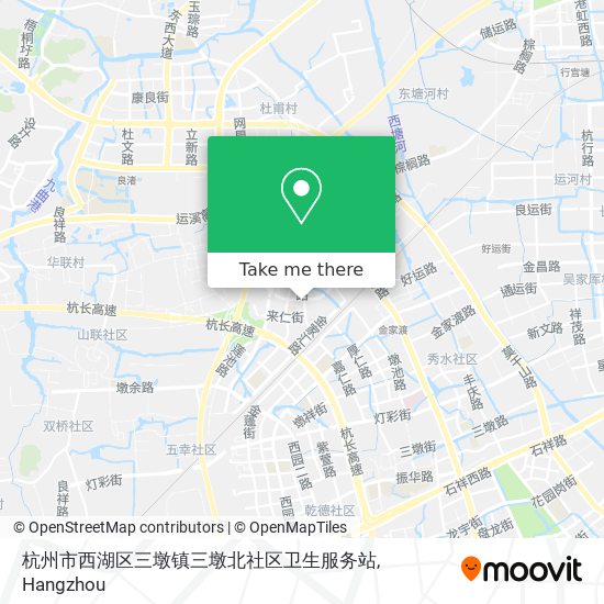 杭州市西湖区三墩镇三墩北社区卫生服务站 map