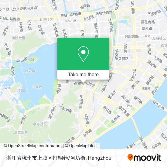 浙江省杭州市上城区打铜巷/河坊街 map