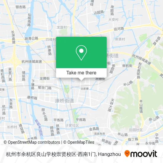 杭州市余杭区良山学校崇贤校区-西南1门 map