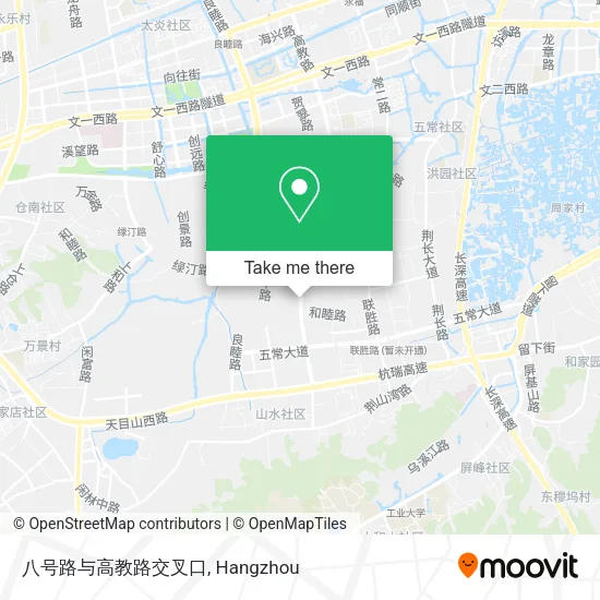八号路与高教路交叉口 map