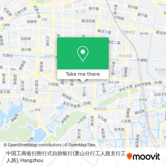 中国工商银行附行式自助银行(萧山分行工人路支行工人路) map