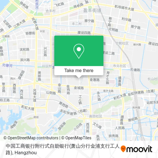 中国工商银行附行式自助银行(萧山分行金浦支行工人路) map