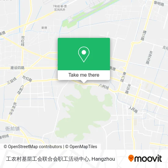 工农村基层工会联合会职工活动中心 map