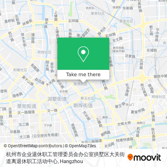 杭州市企业退休职工管理委员会办公室拱墅区大关街道离退休职工活动中心 map