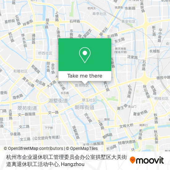 杭州市企业退休职工管理委员会办公室拱墅区大关街道离退休职工活动中心 map