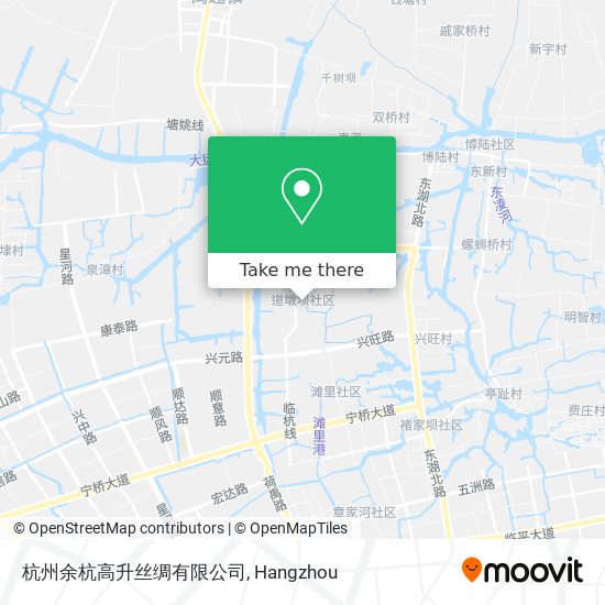 杭州余杭高升丝绸有限公司 map