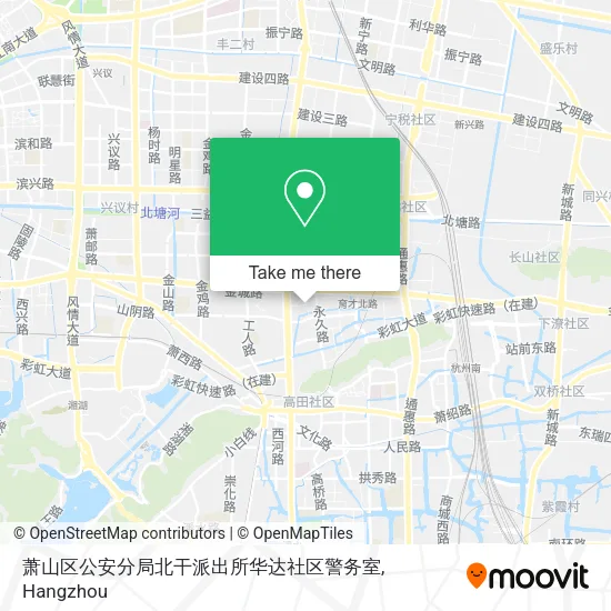 萧山区公安分局北干派出所华达社区警务室 map