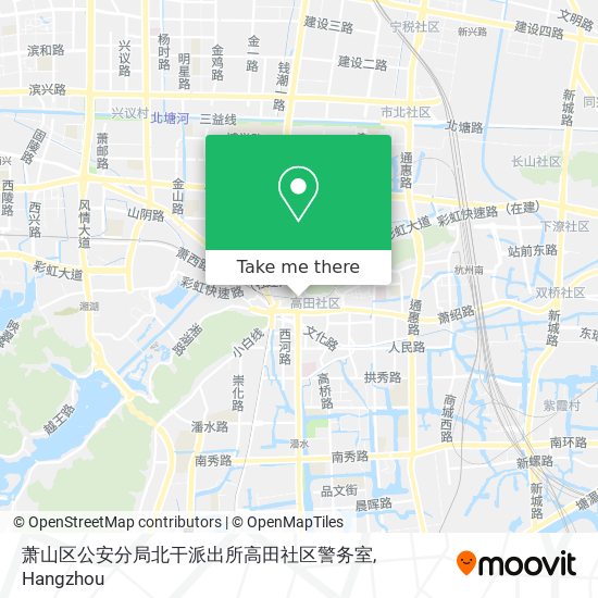 萧山区公安分局北干派出所高田社区警务室 map