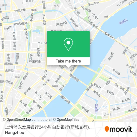 上海浦东发展银行24小时自助银行(新城支行) map