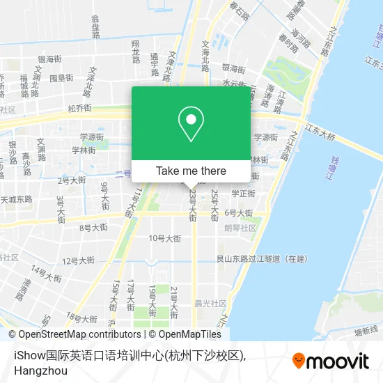 iShow国际英语口语培训中心(杭州下沙校区) map