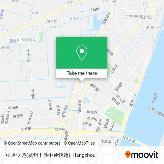 中通快递(杭州下沙中通快递) map
