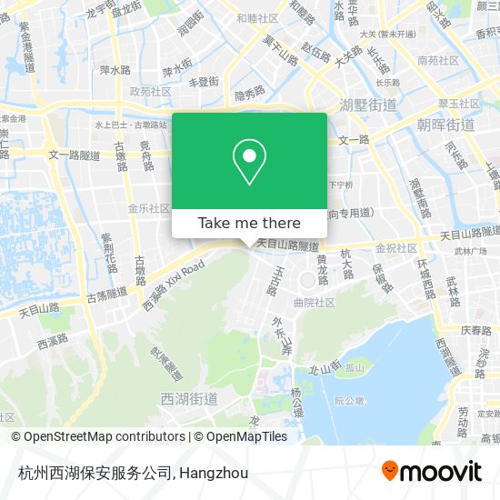 杭州西湖保安服务公司 map