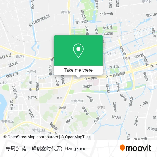每厨(江南上鲜创鑫时代店) map