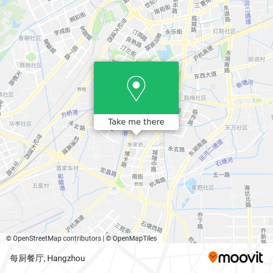 每厨餐厅 map
