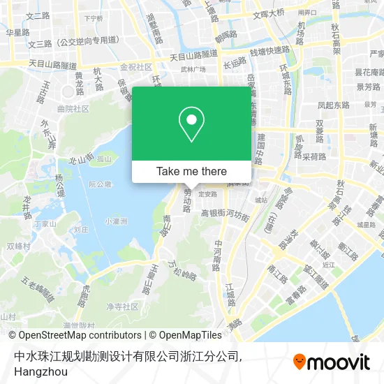 中水珠江规划勘测设计有限公司浙江分公司 map