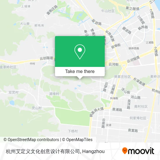 杭州艾定义文化创意设计有限公司 map