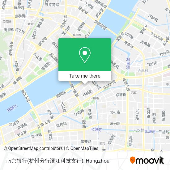南京银行(杭州分行滨江科技支行) map