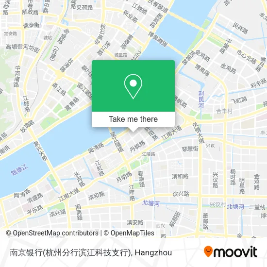 南京银行(杭州分行滨江科技支行) map