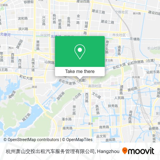 杭州萧山交投出租汽车服务管理有限公司 map