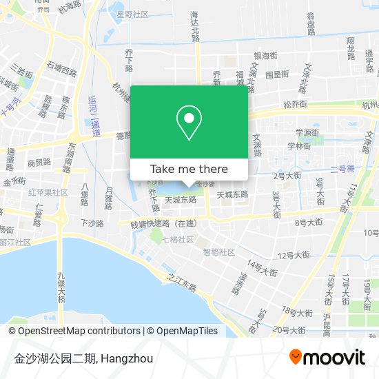 金沙湖公园二期 map
