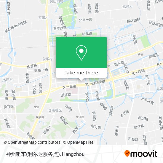 神州租车(利尔达服务点) map