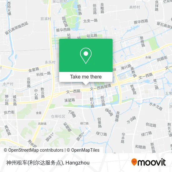 神州租车(利尔达服务点) map