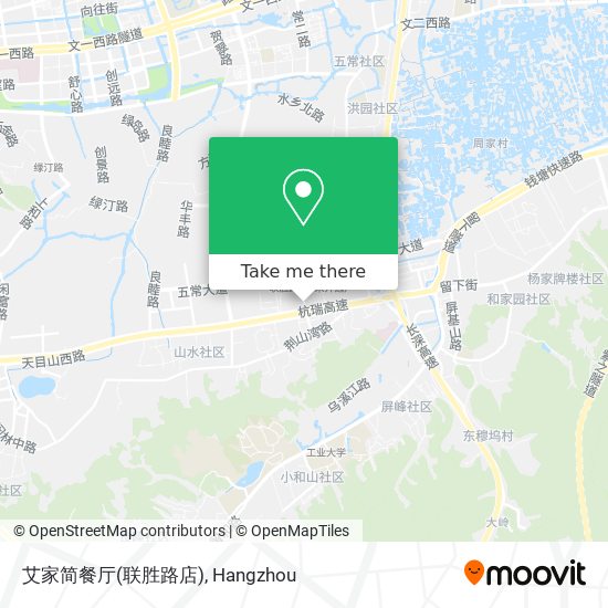 艾家简餐厅(联胜路店) map