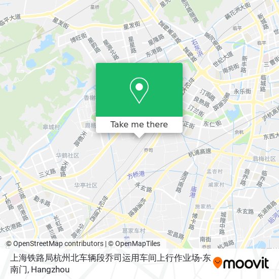 上海铁路局杭州北车辆段乔司运用车间上行作业场-东南门 map