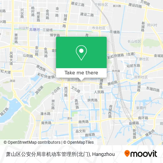 萧山区公安分局非机动车管理所(北门) map