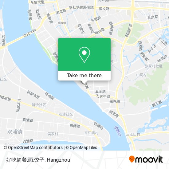 好吃简餐,面,饺子 map