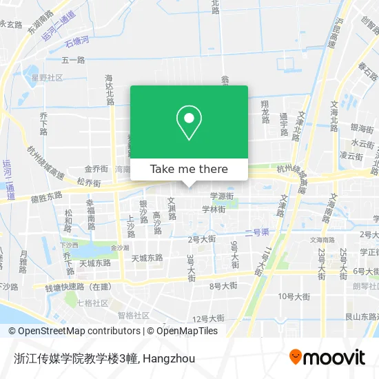 浙江传媒学院教学楼3幢 map