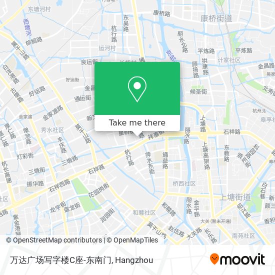 万达广场写字楼C座-东南门 map