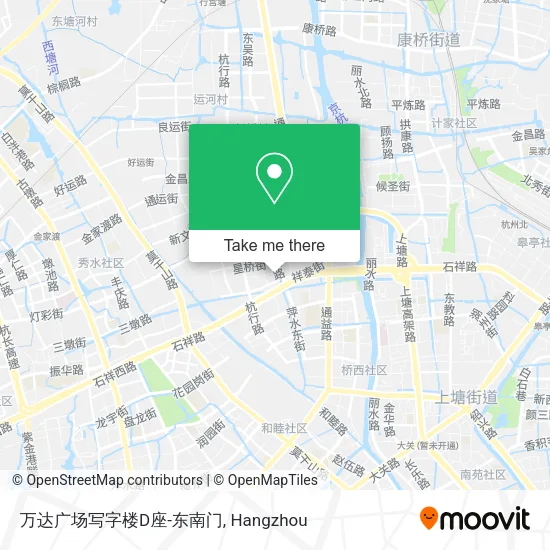 万达广场写字楼D座-东南门 map