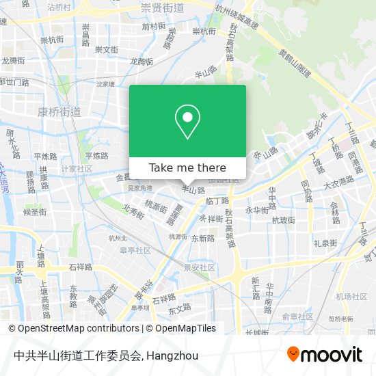 中共半山街道工作委员会 map