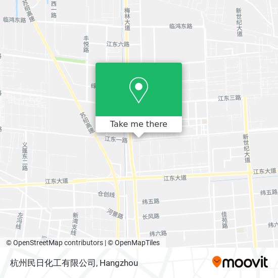 杭州民日化工有限公司 map