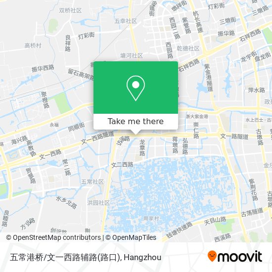五常港桥/文一西路辅路(路口) map