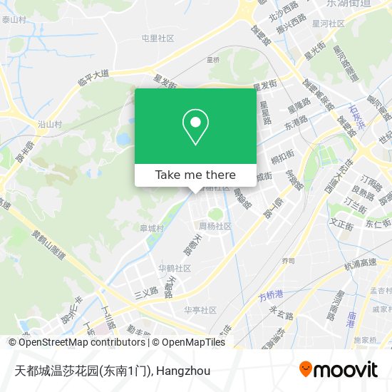 天都城温莎花园(东南1门) map