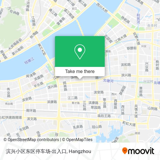 滨兴小区东区停车场-出入口 map