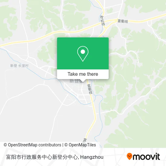 富阳市行政服务中心新登分中心 map