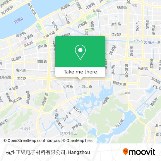 杭州正银电子材料有限公司 map