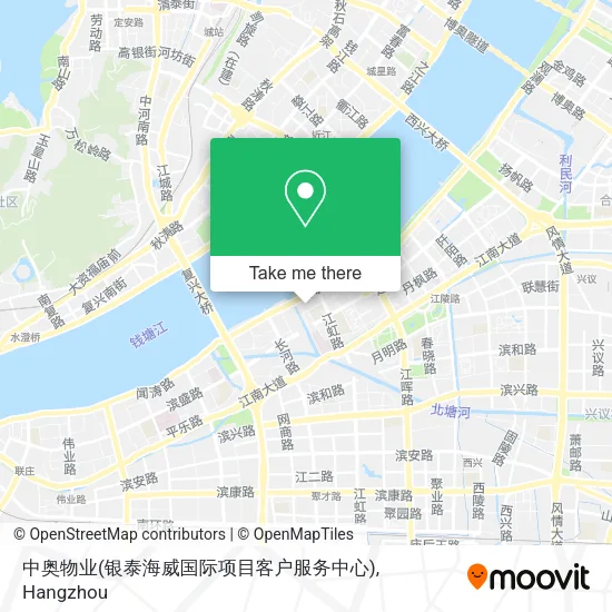 中奥物业(银泰海威国际项目客户服务中心) map