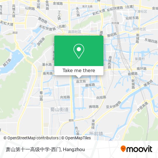 萧山第十一高级中学-西门 map