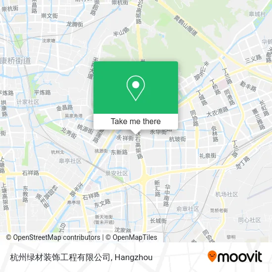 杭州绿材装饰工程有限公司 map