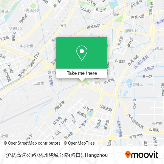 沪杭高速公路/杭州绕城公路(路口) map