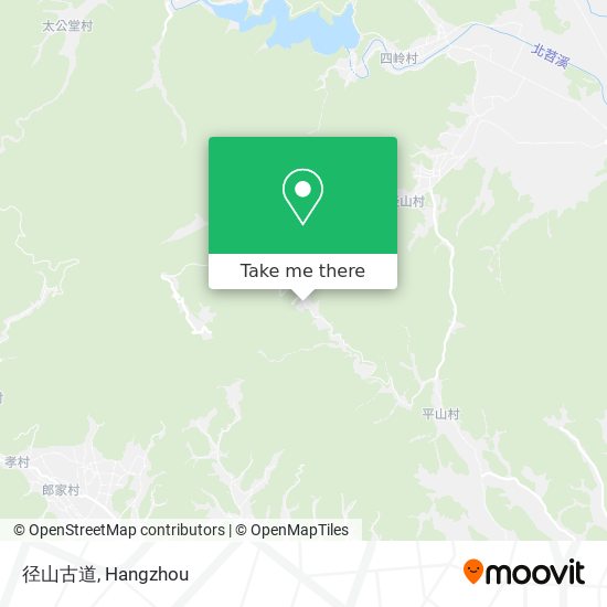 径山古道 map